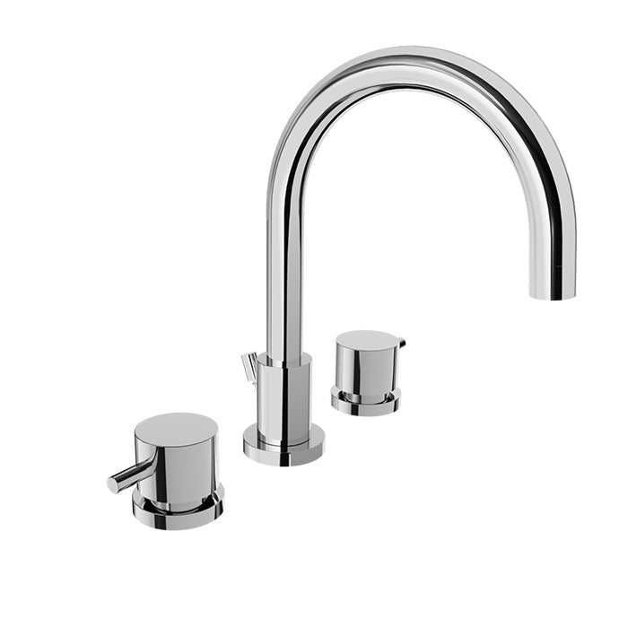 Baril 8" c/c lavatory faucet, drain included