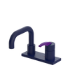 Rubinet 4" Centre Single Control Lav. Set. with Genesis spout (less drain) Midnight Blue