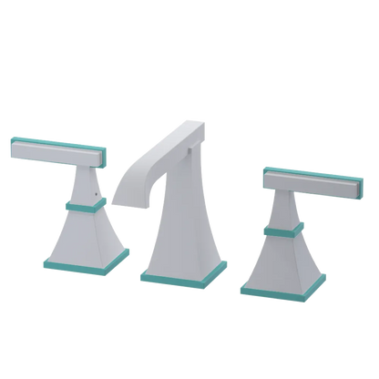 Rubinet Widespread Lav. Set. (less drain) Matt White