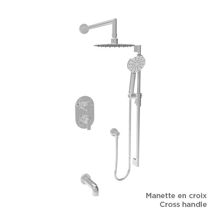 Baril Complete pressure balanced shower kit without handle