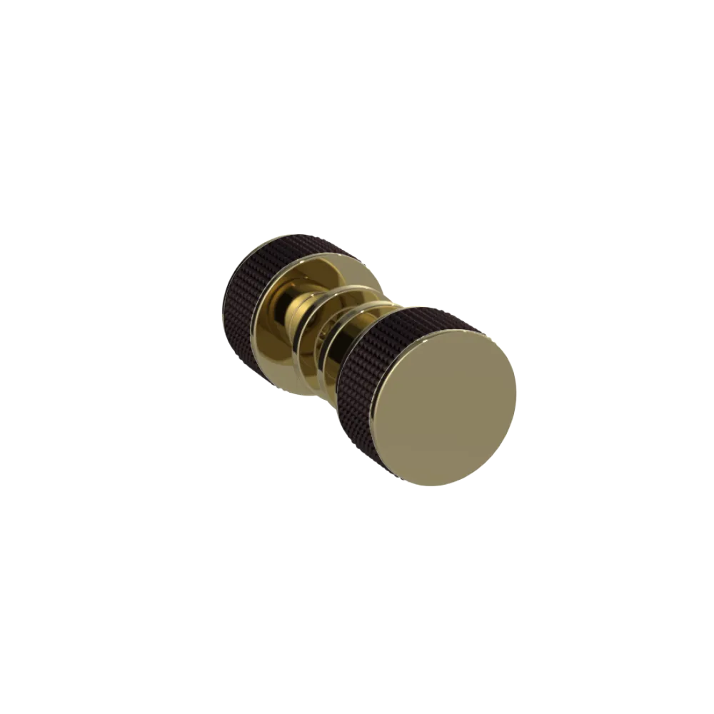 Rubinet Shower Door Knob (set) Natural Brass