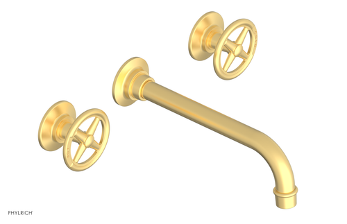 Phylrich WORKS Wall Lavatory Set - Cross Handles 220-11
