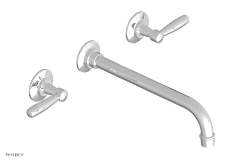 Phylrich WORKS Wall Lavatory Set 10" Spout - Lever Handles 220-12-10