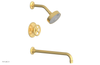 WORKS 14" Pressure Balance Tub and Shower Set - Cross Handle 220-26-14