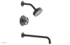 WORKS 14" Pressure Balance Tub and Shower Set - Cross Handle 220-26-14