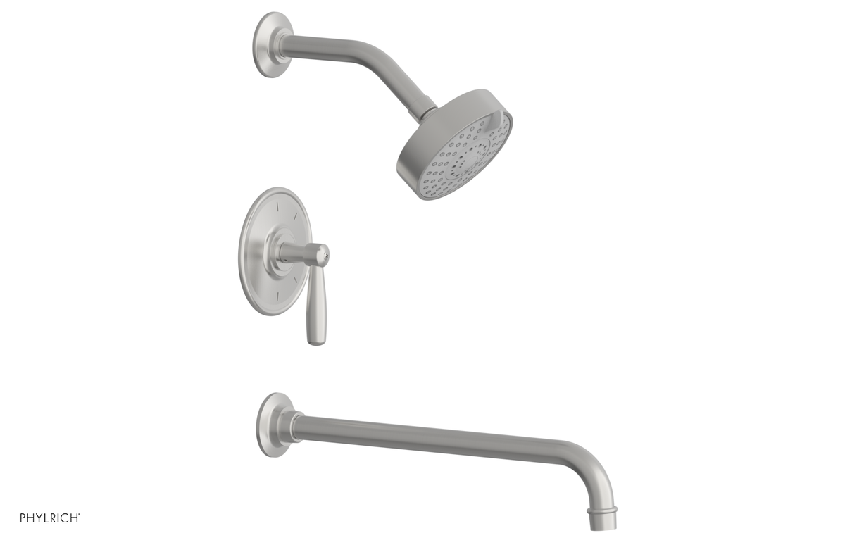 WORKS 14" Pressure Balance Tub and Shower Set - Lever Handle 220-27-14