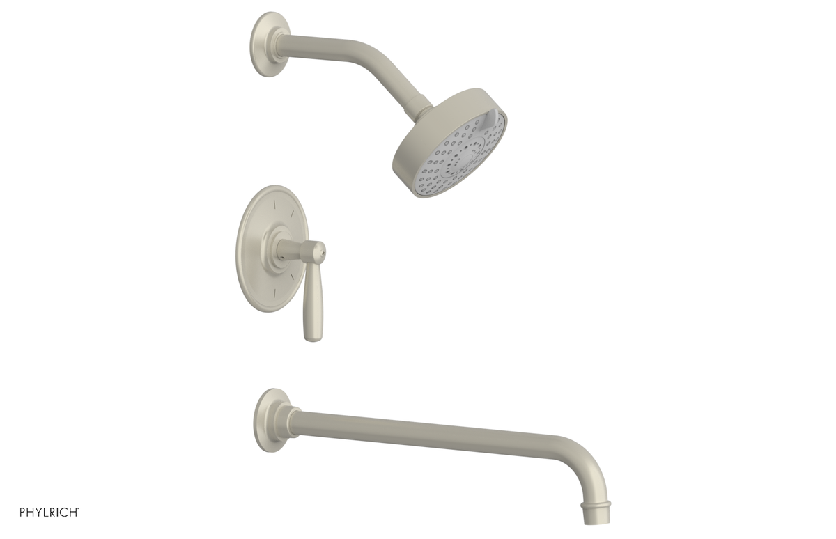 WORKS 14" Pressure Balance Tub and Shower Set - Lever Handle 220-27-14