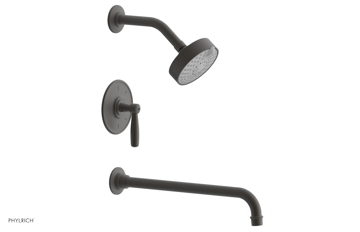 WORKS 14" Pressure Balance Tub and Shower Set - Lever Handle 220-27-14