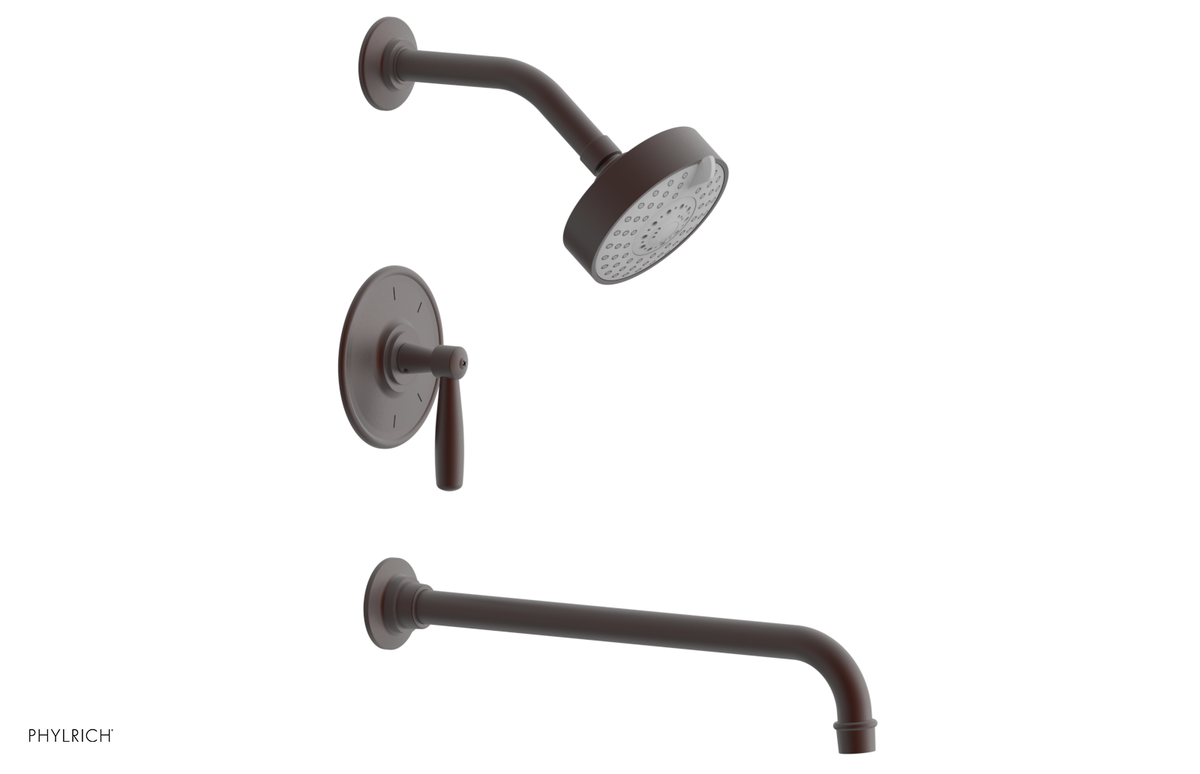 WORKS 14" Pressure Balance Tub and Shower Set - Lever Handle 220-27-14