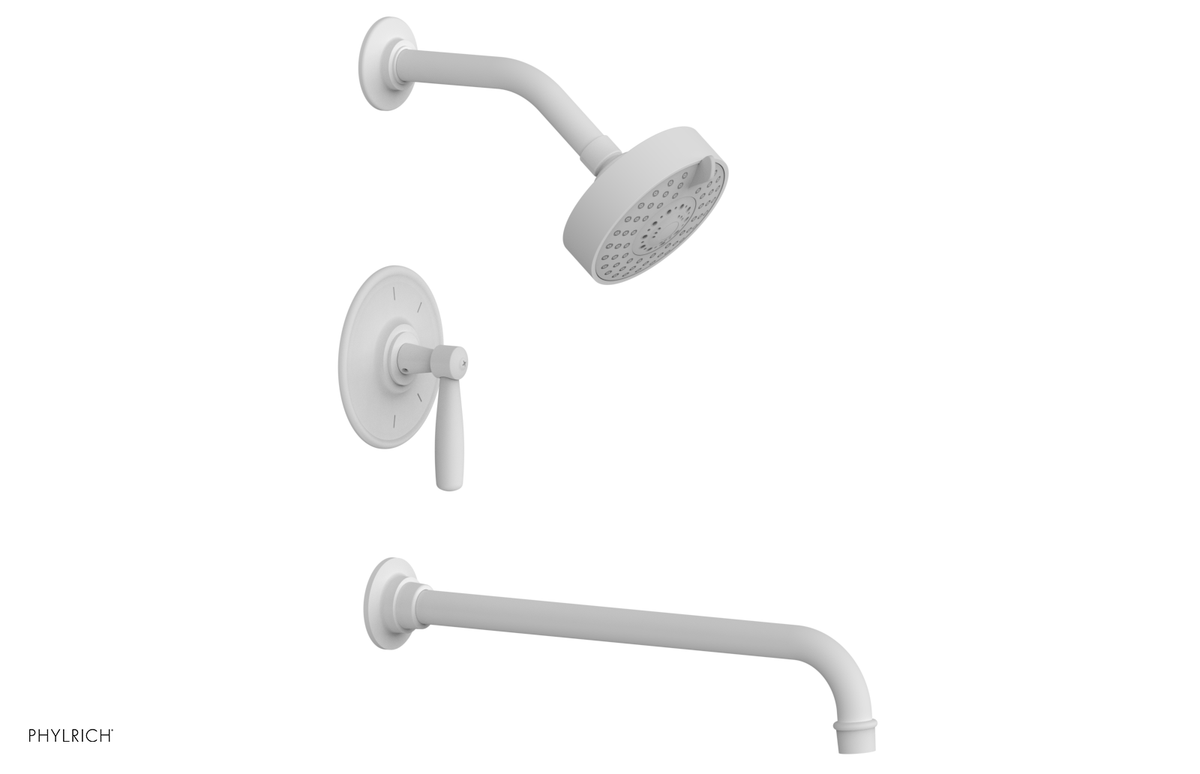 WORKS 14" Pressure Balance Tub and Shower Set - Lever Handle 220-27-14