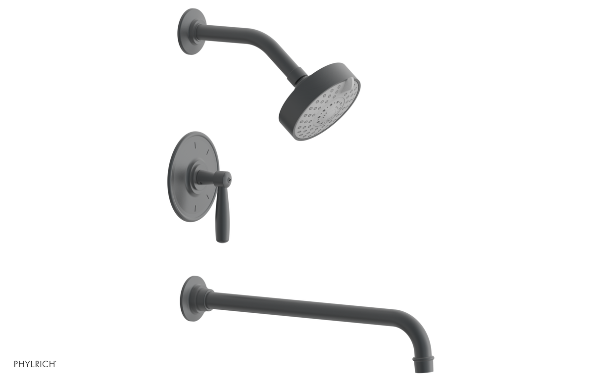 WORKS 14" Pressure Balance Tub and Shower Set - Lever Handle 220-27-14