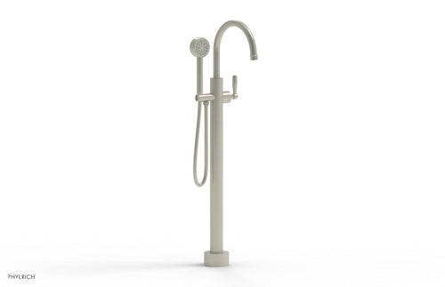 Phylrich WORKS Tall Floor Mount Tub Filler - Lever Handle with Hand Shower  220-45-01