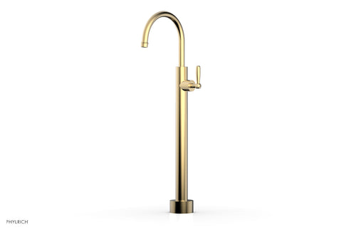Phylrich WORKS Low Floor Mount Tub Filler - Lever Handle 220-45-04