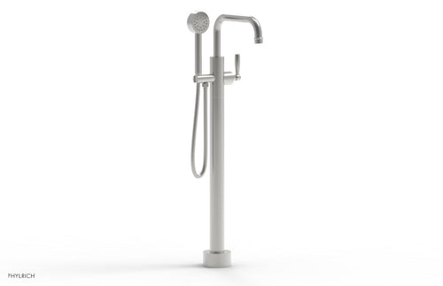Phylrich WORKS Tall Floor Mount Tub Filler - Lever Handle with Hand Shower  220-47-01