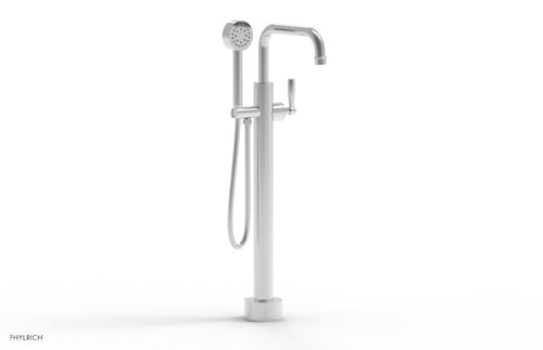 Phylrich WORKS Low Floor Mount Tub Filler - Lever Handle with Hand Shower  220-47-03