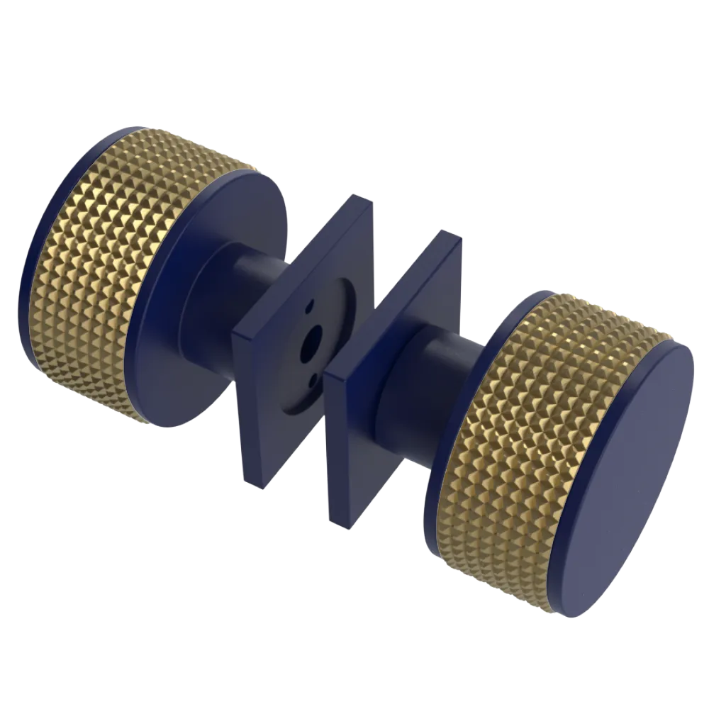 Rubinet Shower Door Knob (set) Midnight Blue