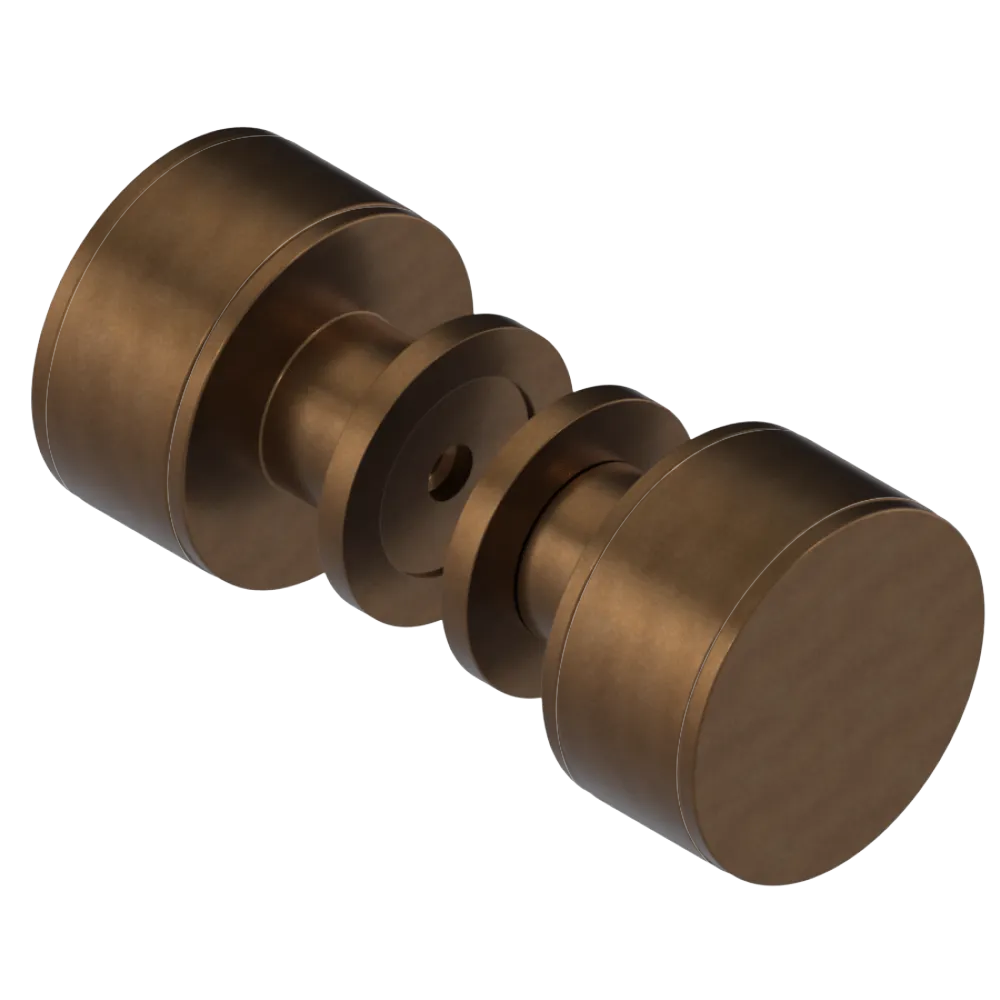 Rubinet Shower Door Knob (set) Tuscan Brass