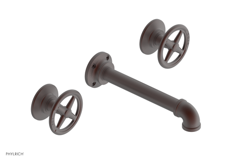 Phylrich WORKS 2 Wall Lavatory Set - Cross Handles 221-11