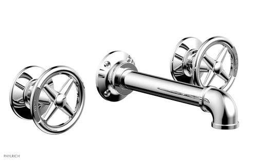 Phylrich WORKS 2 Wall Tub Set - Cross Handles 221-56
