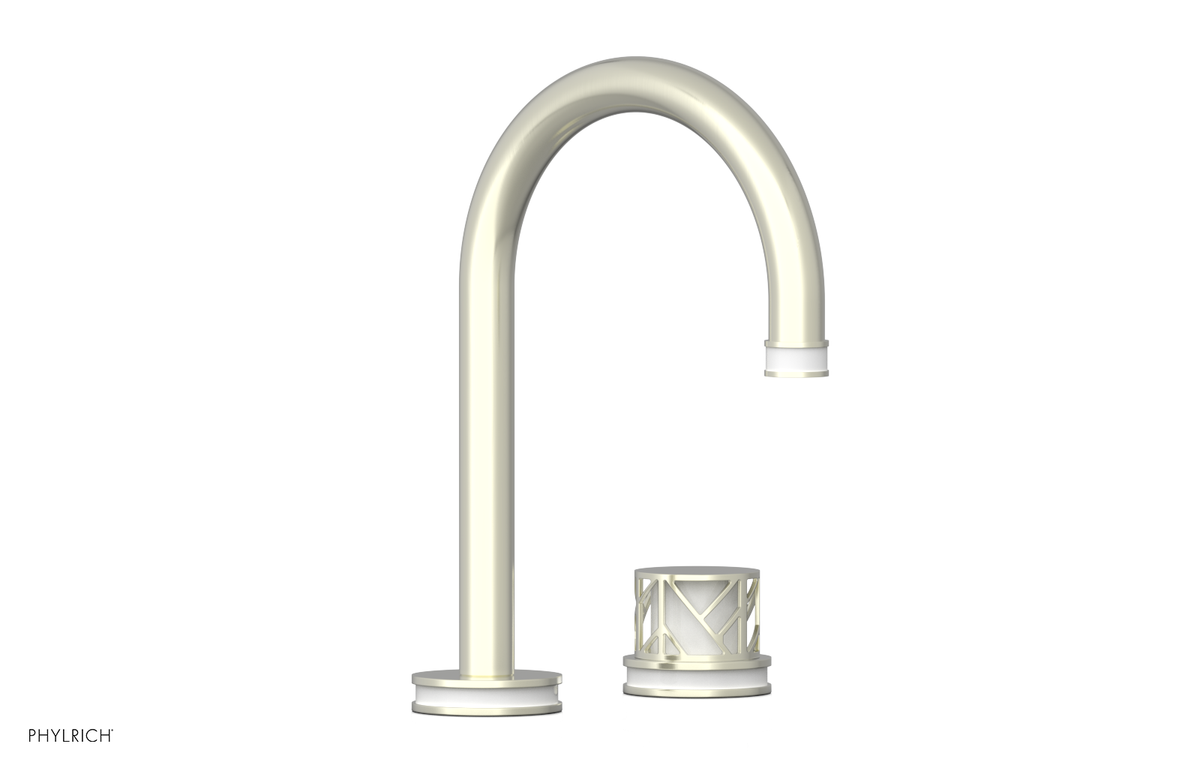 JOLIE Single Handle Faucet - Round Handle with "White" Accents 222-06