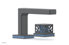 JOLIE Single Handle Faucet - Square Handle with "Light Blue" Accents 222-07