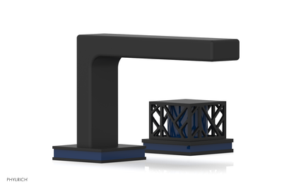 JOLIE Single Handle Faucet - Square Handle with "Navy Blue" Accents 222-07