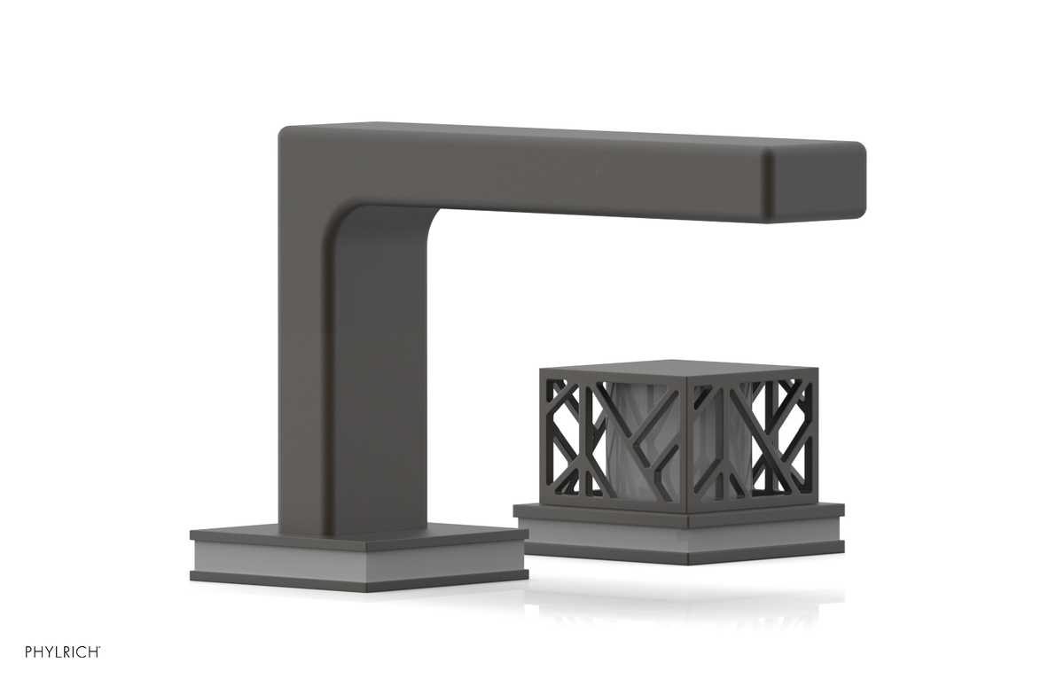 JOLIE Single Handle Faucet - Square Handle with "Grey" Accents 222-07