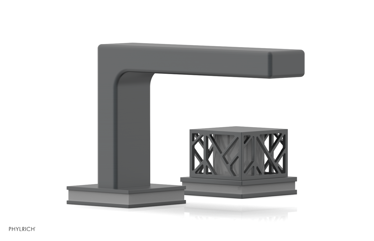JOLIE Single Handle Faucet - Square Handle with "Grey" Accents 222-07
