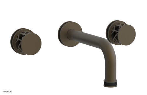 Phylrich JOLIE Wall Tub Set - Round Handles with "Black" Accents 222-56