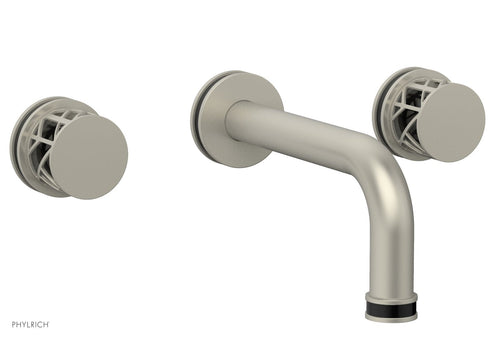 Phylrich JOLIE Wall Lavatory Set - Round Handles with "Black" Accents 222-11