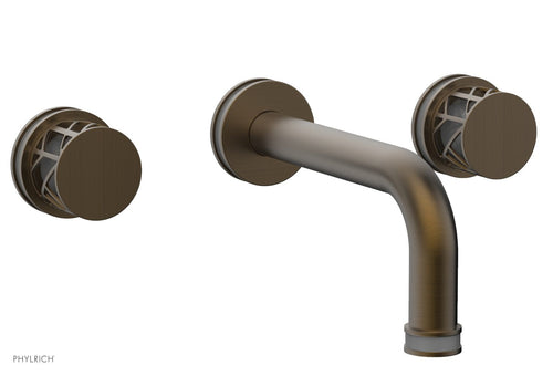 Phylrich JOLIE Wall Tub Set - Round Handles with "Grey" Accents 222-56