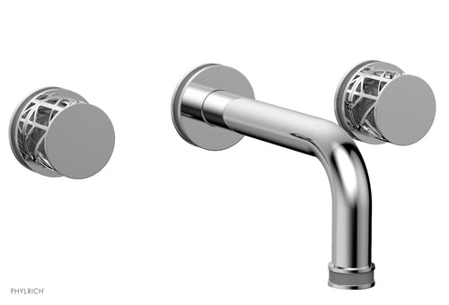 Phylrich JOLIE Wall Tub Set - Round Handles with "Grey" Accents 222-56