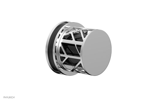 Phylrich JOLIE Volume Control/Diverter Trim - Round Handle with "Black" Accents 222-35