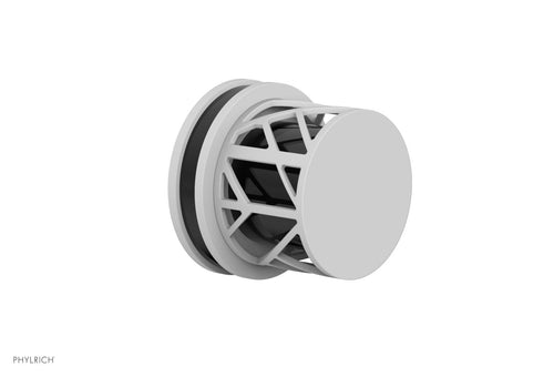 Phylrich JOLIE Volume Control/Diverter Trim - Round Handle with "Black" Accents 222-35