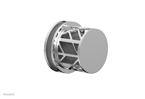 Phylrich JOLIE Volume Control/Diverter Trim - Round Handle with "Grey" Accents 222-35