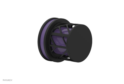 Phylrich JOLIE Volume Control/Diverter Trim - Round Handle with "Purple" Accents 222-35