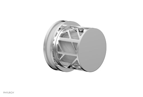 Phylrich JOLIE Volume Control/Diverter Trim - Round Handle with "White" Accents 222-35