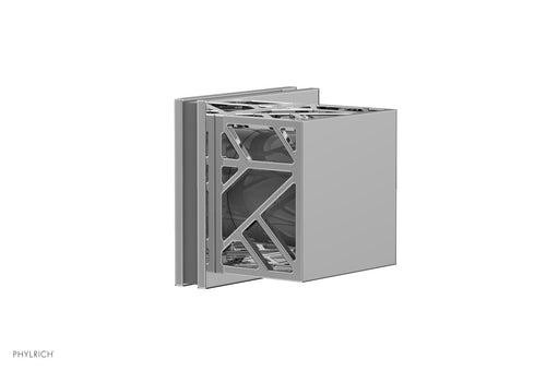 Phylrich JOLIE Volume Control/Diverter Trim - Square Handle with "Grey" Accents 222-36