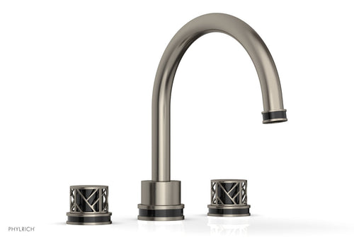 Phylrich JOLIE Deck Tub Set - Round Handles with "Black" Accents 222-40
