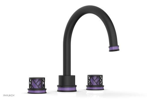 Phylrich JOLIE Deck Tub Set - Round Handles with "Purple" Accents 222-40