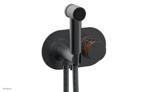 Phylrich JOLIE Wall Mounted Bidet, Round Handle with "Orange" Accents 222-64