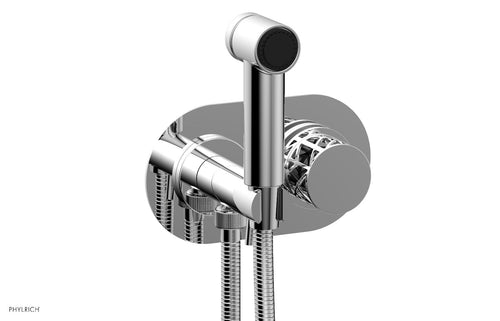Phylrich JOLIE Wall Mounted Bidet, Round Handle with "Black" Accents 222-64