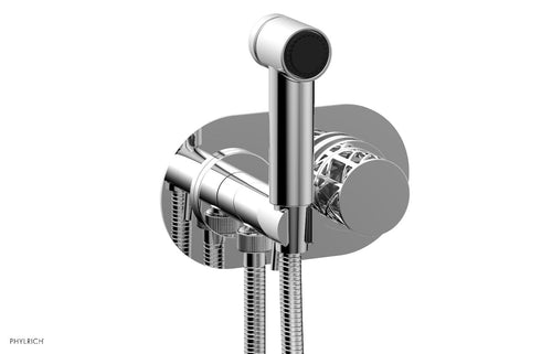 Phylrich JOLIE Wall Mounted Bidet, Round Handle with "Grey" Accents 222-64