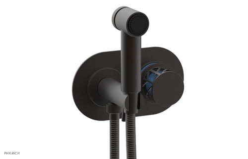 Phylrich JOLIE Wall Mounted Bidet, Round Handle with "Light Blue" Accents 222-64