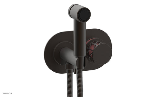 Phylrich JOLIE Wall Mounted Bidet, Round Handle with "Pink" Accents 222-64