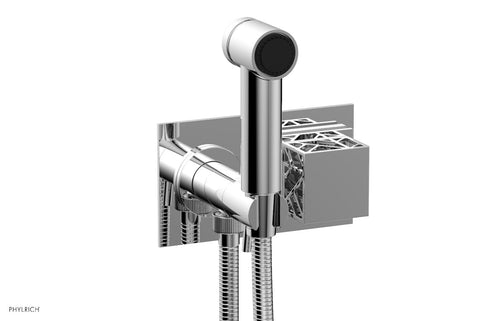 Phylrich JOLIE Wall Mounted Bidet, Square Handle with "Grey" Accents 222-65