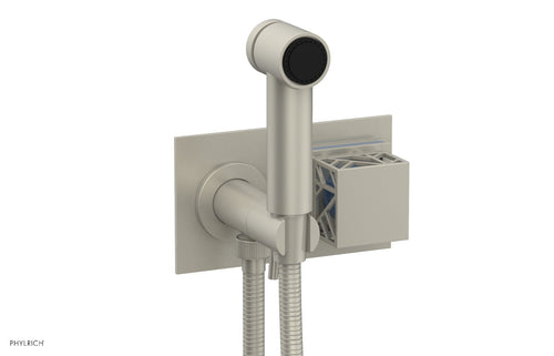 Phylrich JOLIE Wall Mounted Bidet, Square Handle with "Light Blue" Accents 222-65