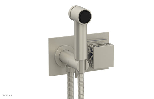 Phylrich JOLIE Wall Mounted Bidet, Square Handle with "Navy Blue" Accents 222-65
