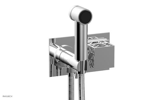 Phylrich JOLIE Wall Mounted Bidet, Square Handle with "White" Accents 222-65