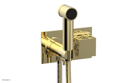 Phylrich JOLIE Wall Mounted Bidet, Square Handle with "White" Accents 222-65